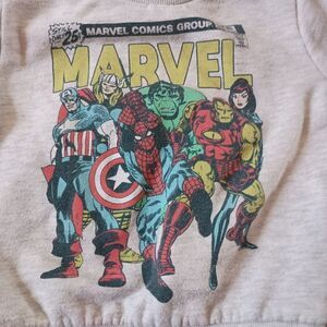 COPY - Marvel Superheroes Toddler Graphic Sweatshirt Heather Grey Size 2T PRE-O…